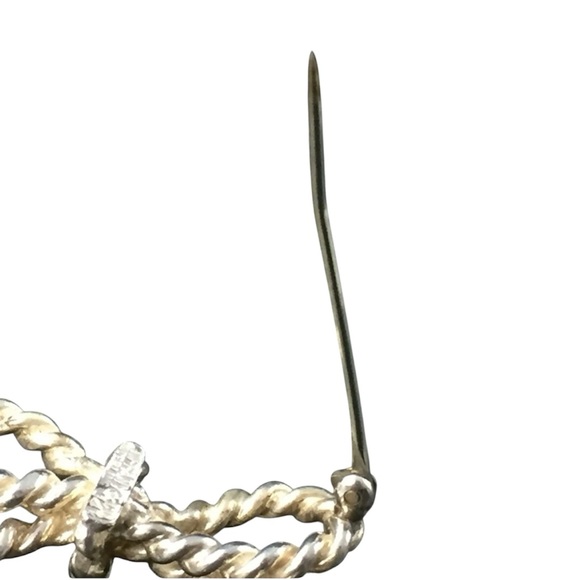 Tiffany & Co. Vintage Two-Tone Rope Bow Brooch - Picture 6 of 16